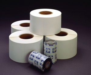 rolls of label paper