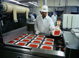 ground beef processing & weighing