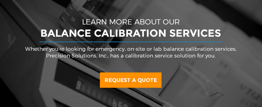 learn about balance calibration services infographic
