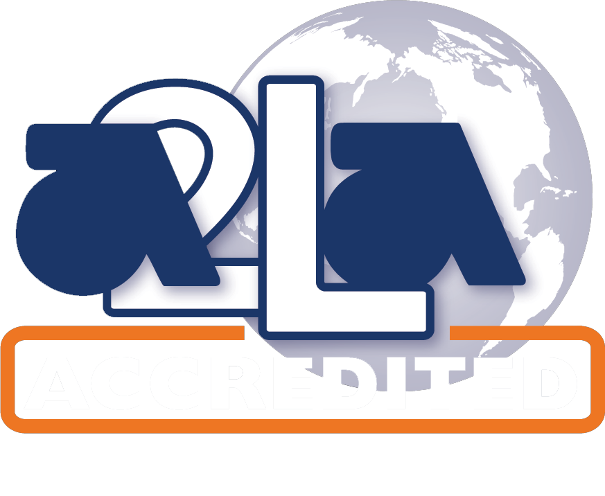 a2la accredited - cert 3840.01